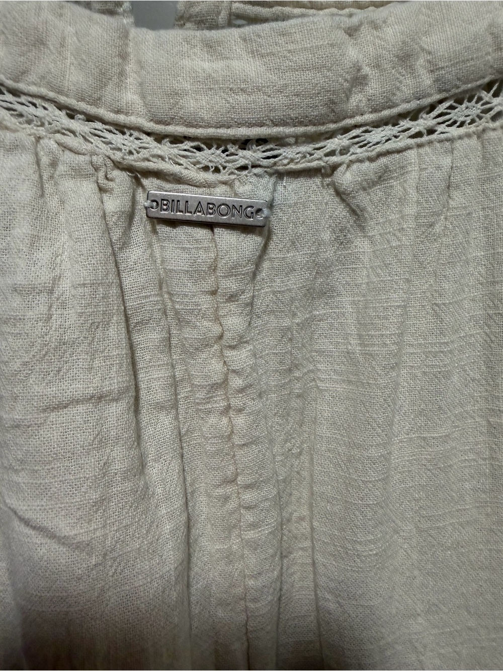Billabong Cream Boho Tiered Maxi Dress - Picture 4 of 10
